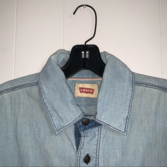 Men’s Levi’s long sleeve denim button down shirt - Picture 3 of 12